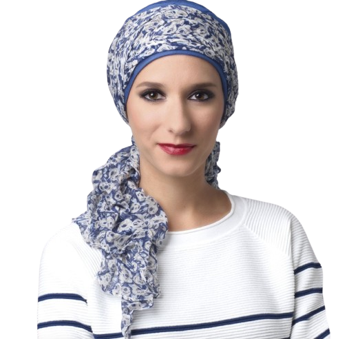 Femme portant un foulard