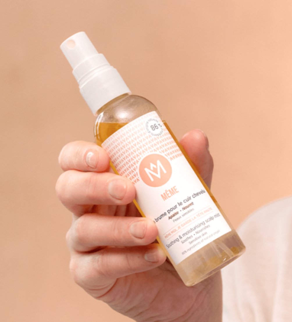 Photo de présentation de la brume pour le cuir chevelu de la marque même cosmétiques